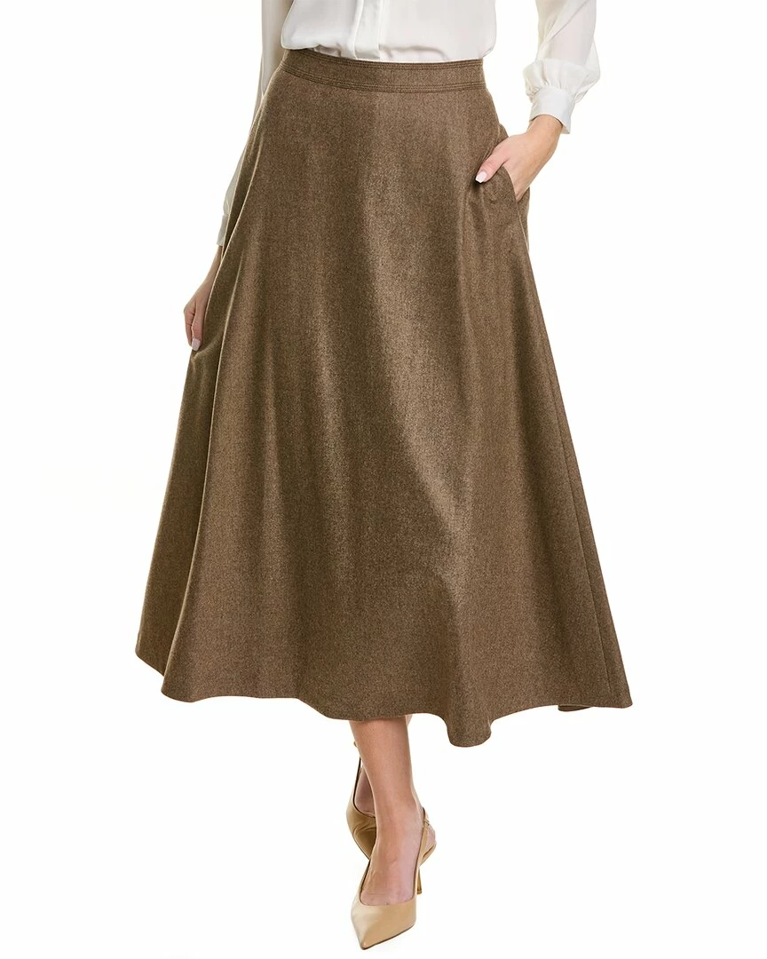 Lafayette 148 New York Sumner Wool-Blend Maxi Skirt Women Skirts