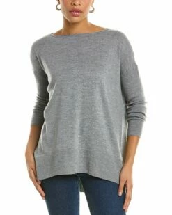 Lafayette 148 New York Bateau Neck Wool-Blend Sweater Women Sweaters & Knits