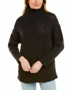 Lafayette 148 New York Oversized Wool-Blend Turtleneck Women Sweaters & Knits