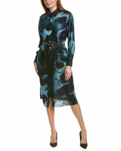 Lafayette 148 New York Livia Wool & Silk-Blend Dress Women Dresses