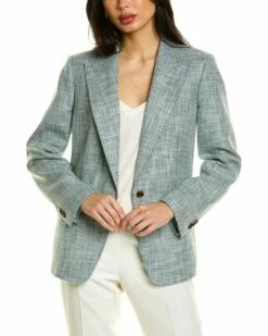 Lafayette 148 New York Loro Piana Carter Wool & Silk-Blend Jacket Women Suits & Separates