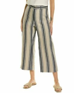 Lafayette 148 New York Clark Linen Crop Pant Women Pants