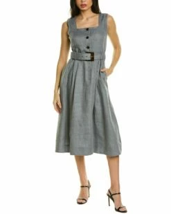 Lafayette 148 New York Chris Linen Dress Women Dresses