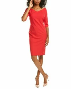 Lafayette 148 New York Alexia Wool-Blend Sheath Dress Women Dresses