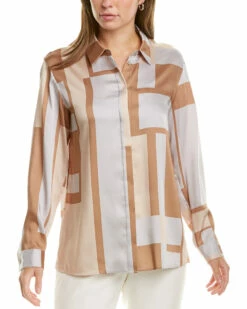 Lafayette 148 New York Zora Blouse Women Tops