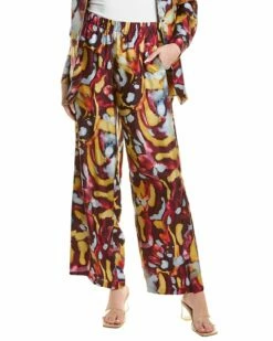 Lafayette 148 New York Riverside Silk Pant Women Pants