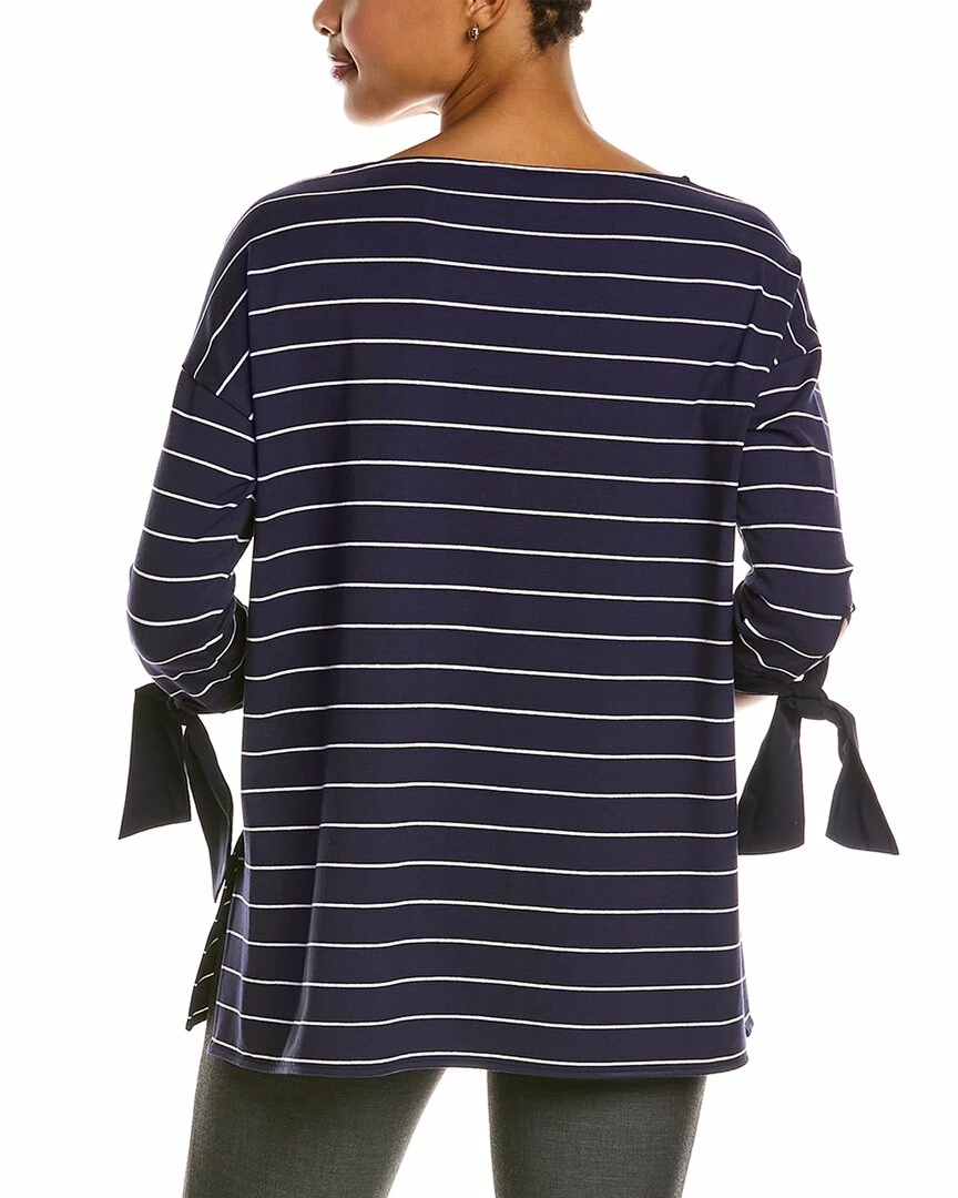 Lafayette 148 New York Mulberry Stripe Shirt Women Sweaters & Knits - Image 2