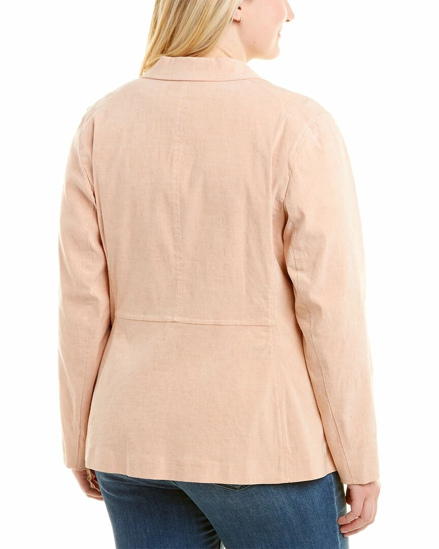 Lafayette 148 New York Plus Lyndon Linen-Blend Jacket Women Suits & Separates - Image 2