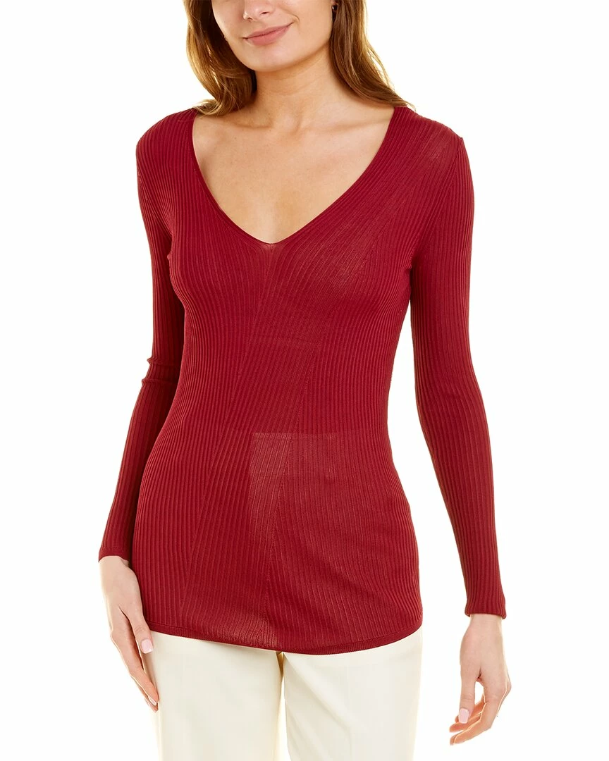 Lafayette 148 New York Diagonal Rib Sweater Women Sweaters & Knits