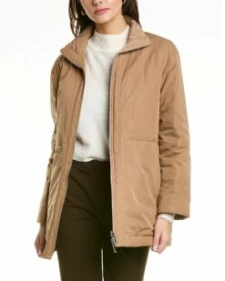 Lafayette 148 New York Reversible Calvin Coat Women Outerwear