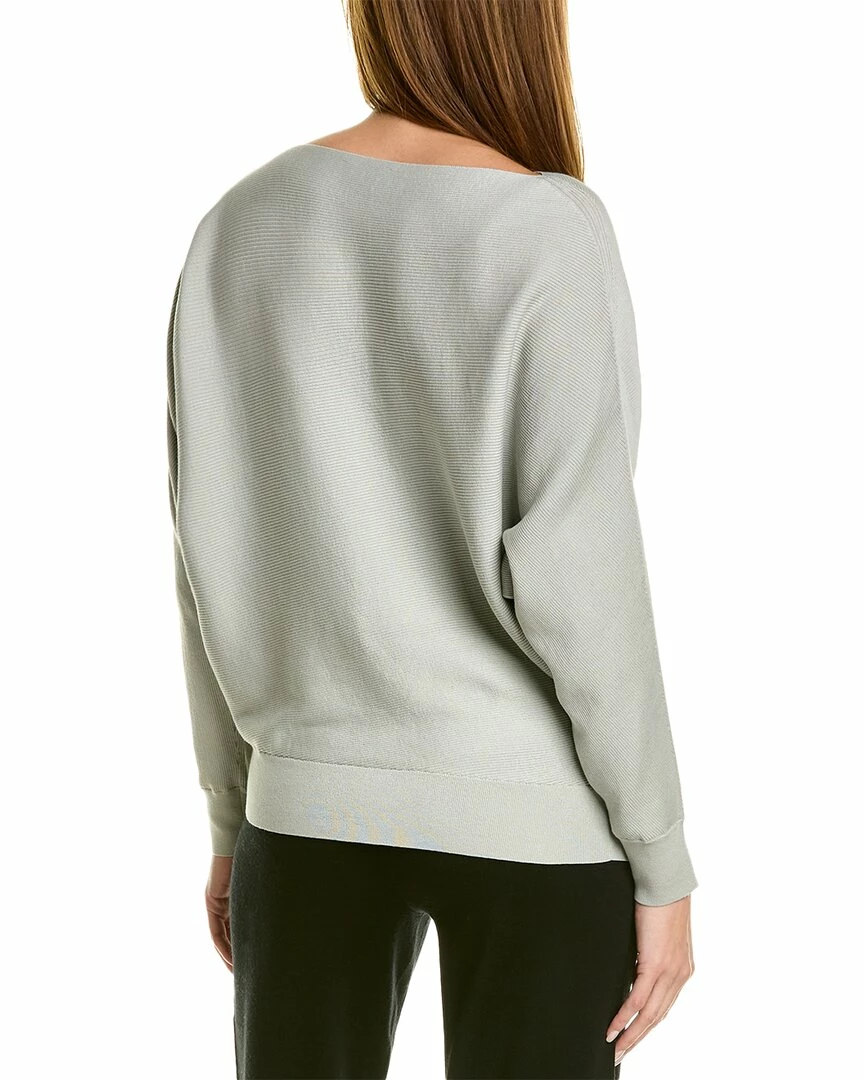 Lafayette 148 New York Ribbed Asymmetric Silk-Blend Sweater Women Sweaters & Knits - Image 2