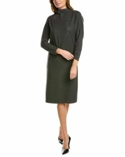 Lafayette 148 New York Finespun Wool & Cashmere-Blend Shift Dress Women Dresses