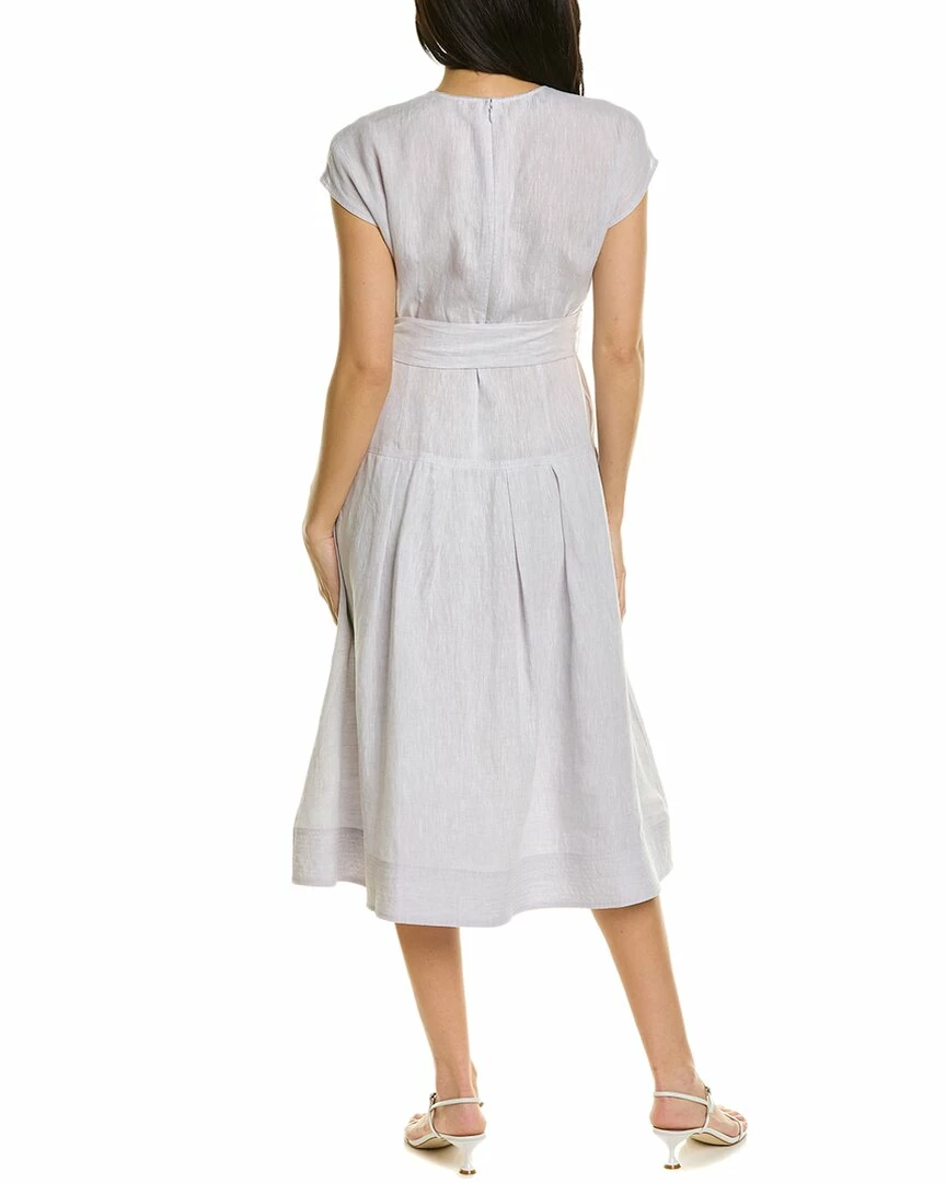 Lafayette 148 New York Remington Linen A-Line Dress Women Dresses - Image 2
