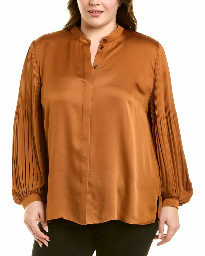 Lafayette 148 New York Plus Layla Blouse Women Tops