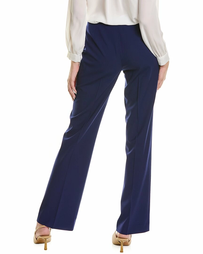 Lafayette 148 New York Espresso Wool-Blend Classic Pant Women Pants - Image 2