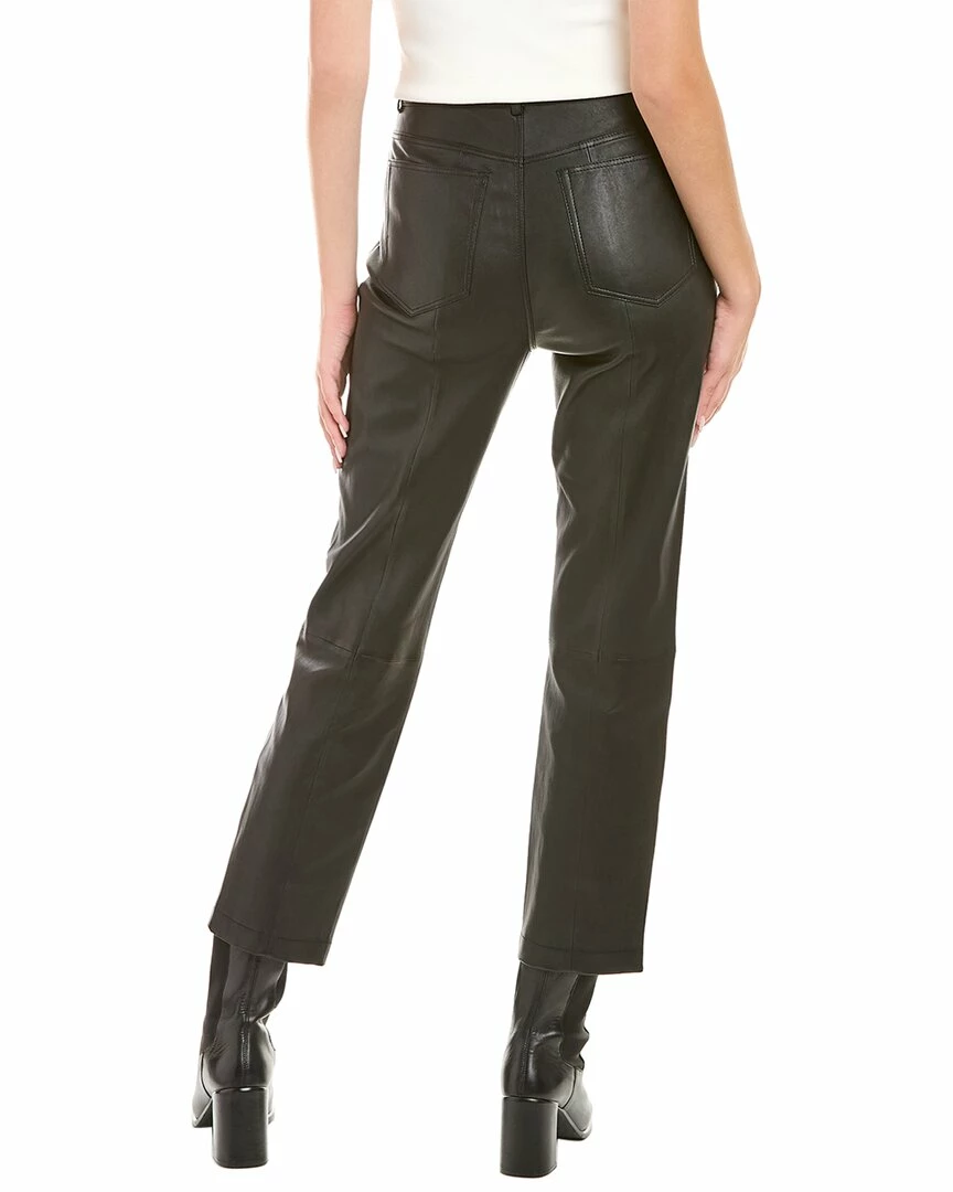 Lafayette 148 New York Reeve Truffle Leather Skinny Jean Women Pants - Image 2