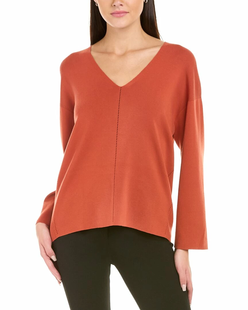 Lafayette 148 New York V-Neck Sweater Women Sweaters & Knits