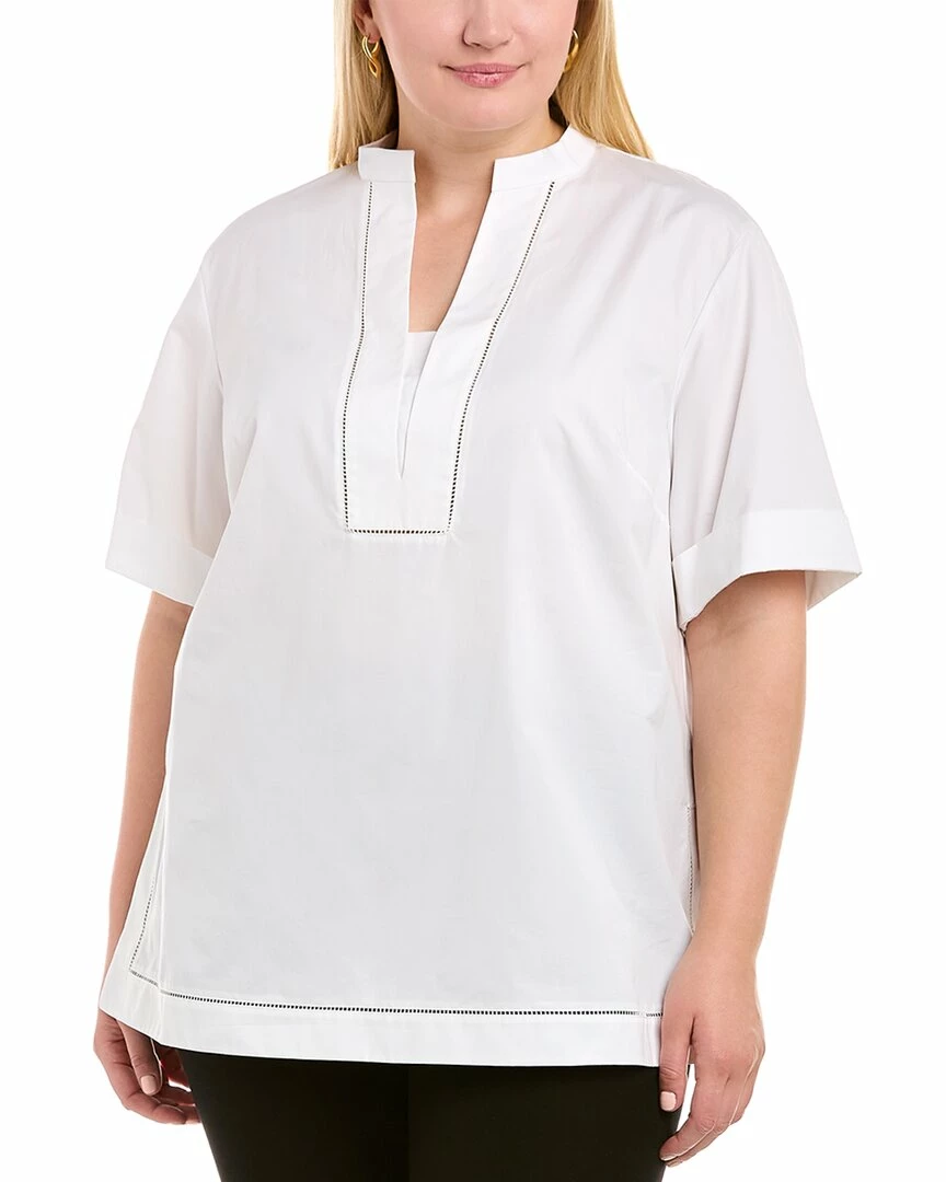 Lafayette 148 New York Plus Etta Shirt Women Tops