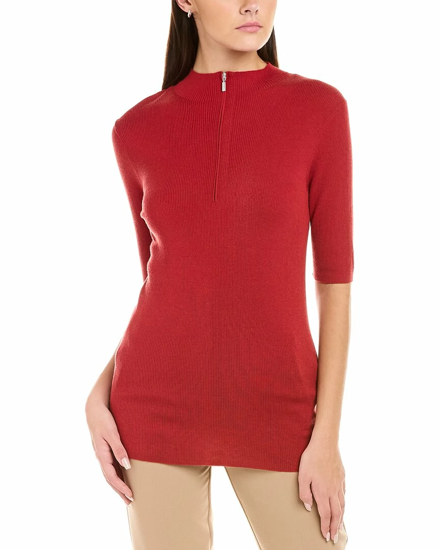 Lafayette 148 New York Skinny Rib Wool Pullover Women Sweaters & Knits