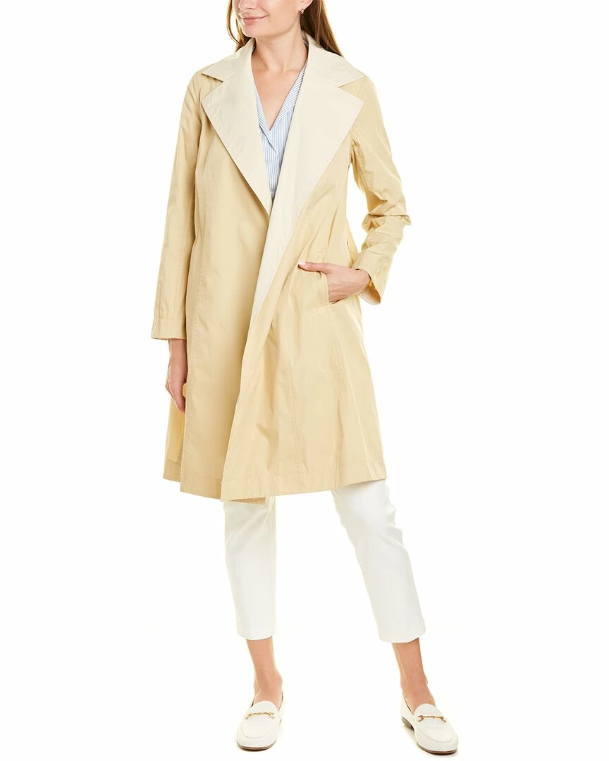 Lafayette 148 New York Reversible Rosemont Trench Coat Women Outerwear - Image 4