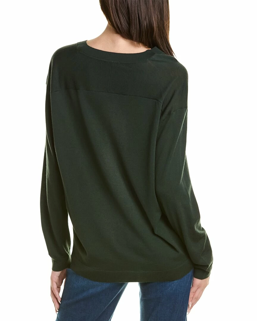 Lafayette 148 New York Dropped-Shoulder Wool Sweater Women Sweaters & Knits - Image 2