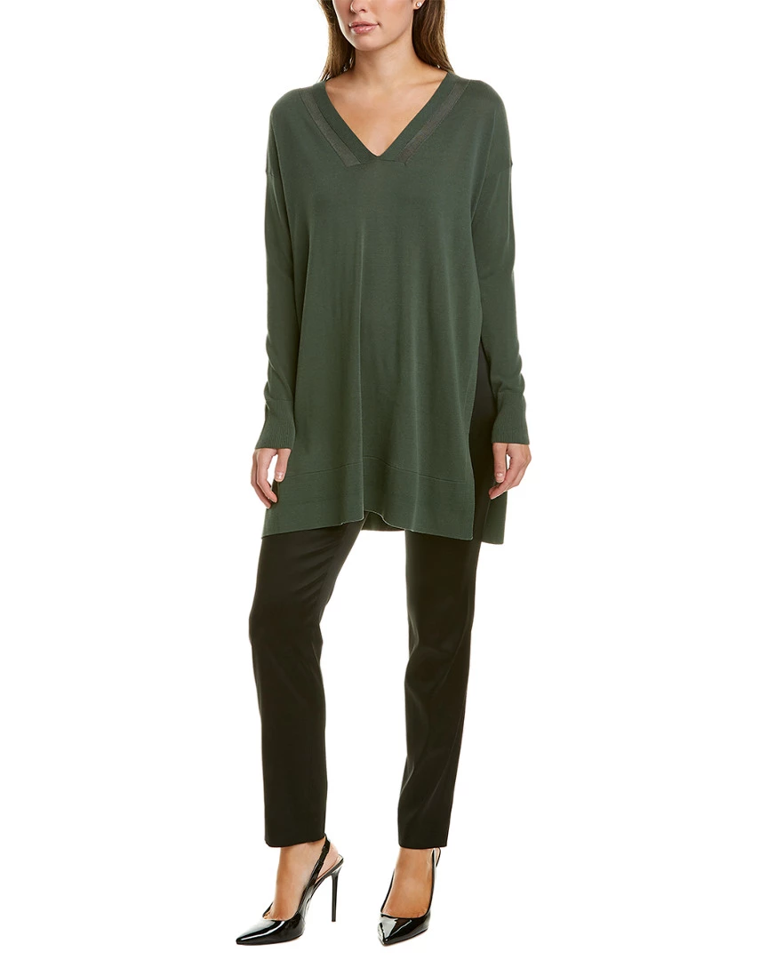Lafayette 148 New York Open Sides Tunic Women Tops