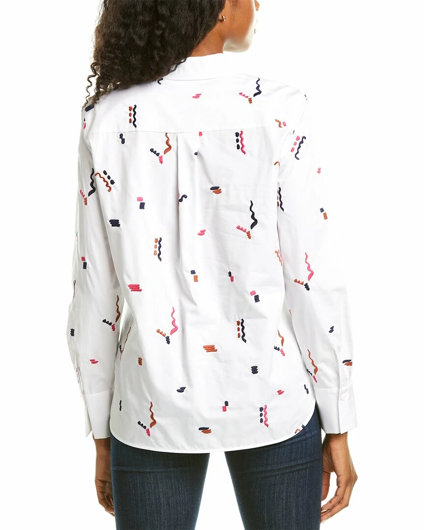 Lafayette 148 New York Scottie Silk Blouse Women Tops - Image 2