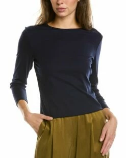 Lafayette 148 New York 3/4 Sleeve T-Shirt Women Sweaters & Knits