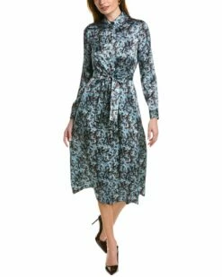 Lafayette 148 New York Adair Silk Shirtdress Women Dresses