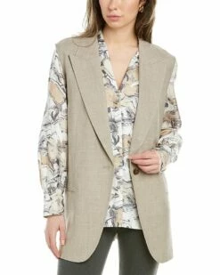 Lafayette 148 New York Alton Wool-Blend Vest Women Suits & Separates