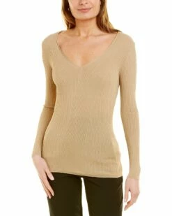 Lafayette 148 New York Diagonal Rib Sweater Women Sweaters & Knits