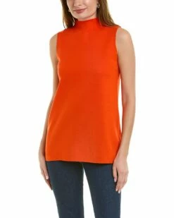 Lafayette 148 New York Mock Neck Tank Women Tops