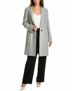Lafayette 148 New York Marabela Wool-Blend Coat Women Outerwear