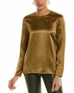 Lafayette 148 New York Adela Silk Blouse Women Tops