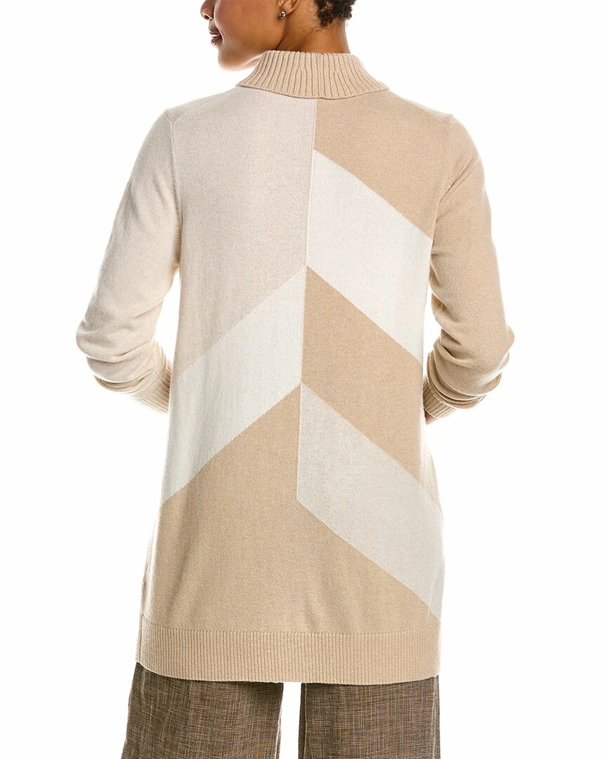 Lafayette 148 New York Chevron Cashmere-Blend Tunic Women Sweaters & Knits - Image 2