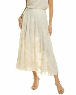 Lafayette 148 New York Ambria Silk-Blend Maxi Skirt Women Skirts