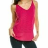 Lafayette 148 New York Textured Stitch V-Neck Tank Women Tops