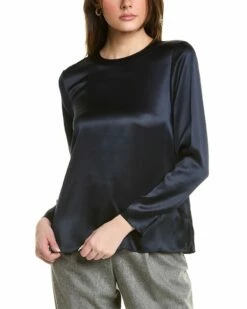 Lafayette 148 New York Adela Silk Blouse Women Tops