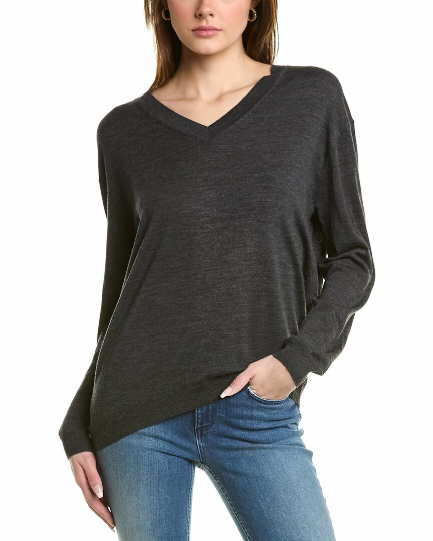 Lafayette 148 New York Dropped-Shoulder Wool Sweater Women Sweaters & Knits