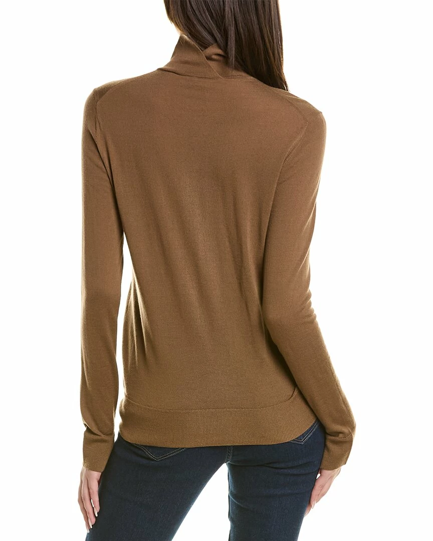 Lafayette 148 New York Split Stand Collar Wool Sweater Women Sweaters & Knits - Image 2
