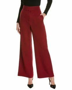 Lafayette 148 New York Dalton High-Rise Full Leg Silk-Blend Pant Women Pants