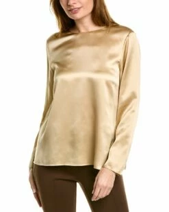 Lafayette 148 New York Adela Silk Blouse Women Tops
