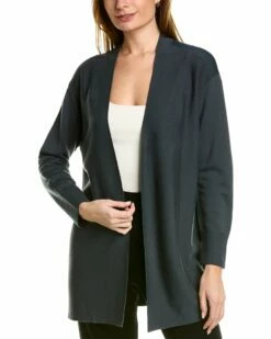 Lafayette 148 New York Double Knit Wool-Blend Cardigan Women Sweaters & Knits