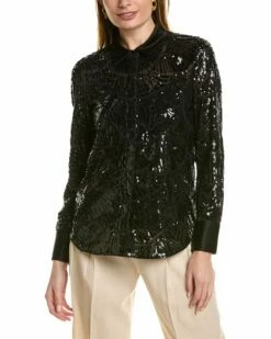Lafayette 148 New York Scottie Blouse Women Tops