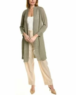 Lafayette 148 New York Long Linen Cardigan Women Sweaters & Knits