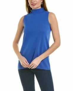 Lafayette 148 New York Mock Neck Tank Women Tops