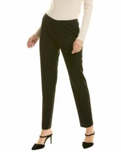 Lafayette 148 New York Bleecker Toast Wool Pant Women Pants