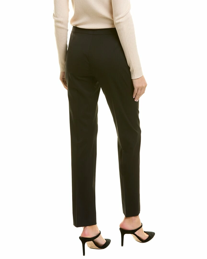 Lafayette 148 New York Bleecker Toast Wool Pant Women Pants - Image 2