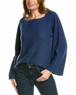 Lafayette 148 New York Square Neck Cashmere Sweater Women Sweaters & Knits