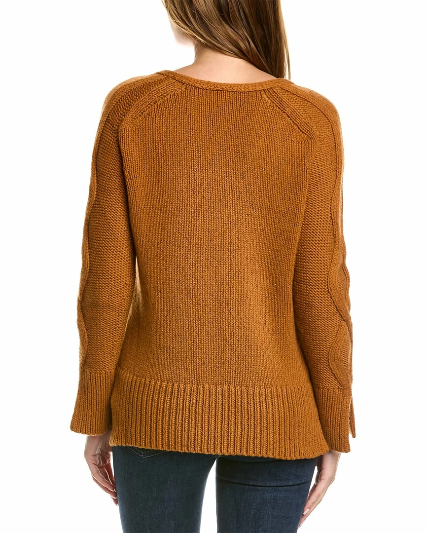 Lafayette 148 New York Mixed Cable Cashmere & Silk-Blend Sweater Women Sweaters & Knits - Image 2